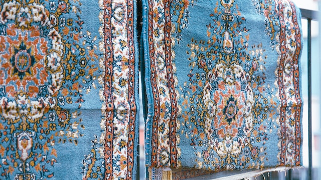 who was the first native american to be honored on a u.s. stamp  Native American Store History of blue dye in Native American rug making